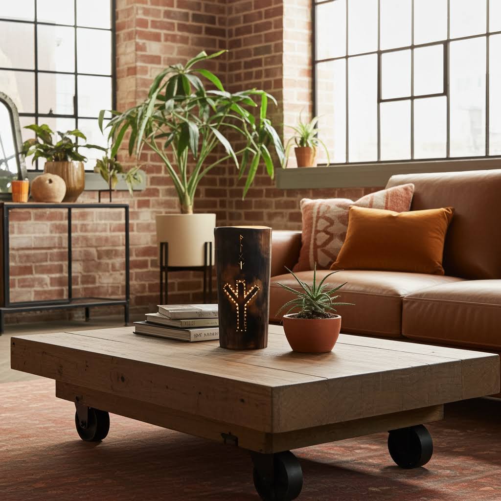 wooden lamp living room light table lamp & boho lamp