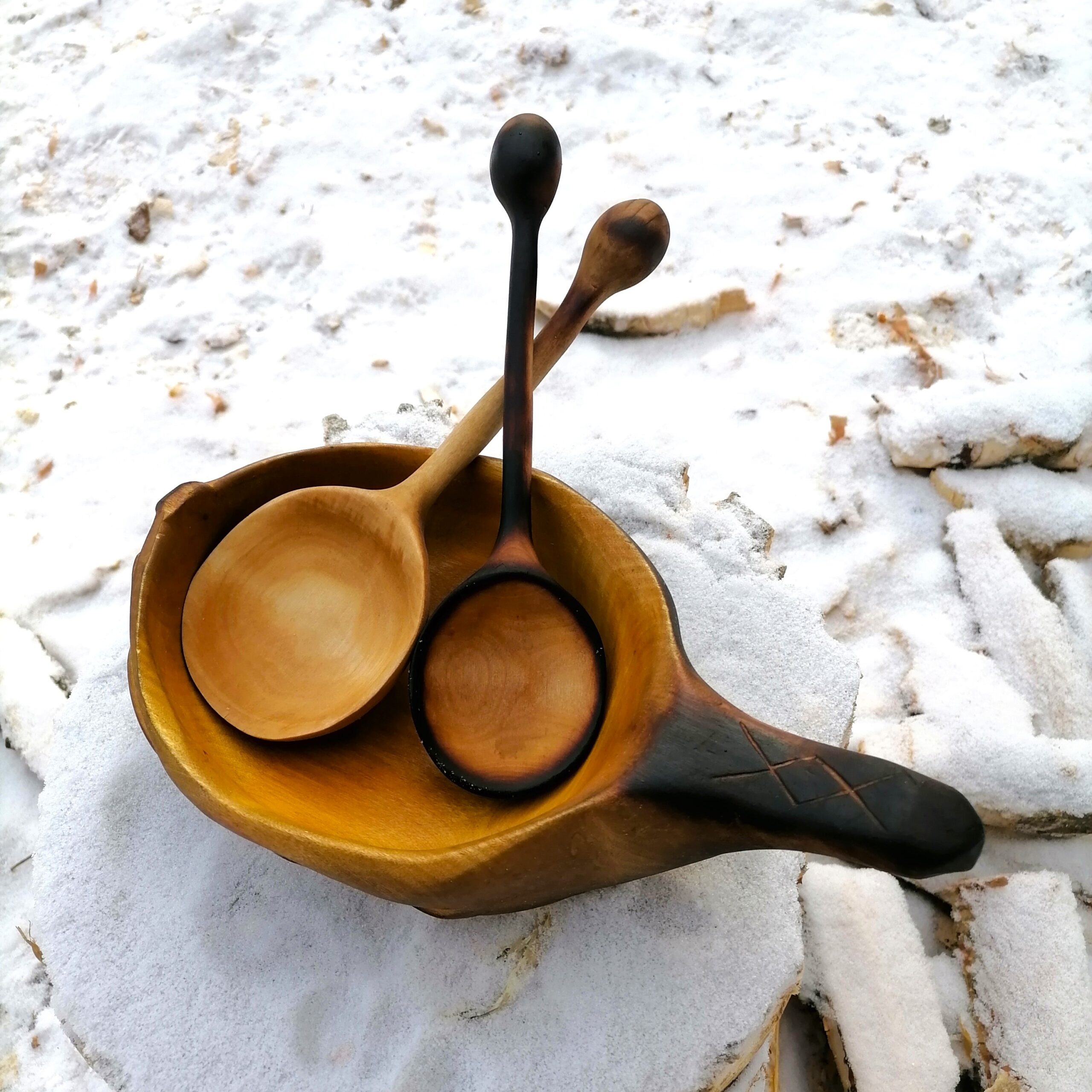 salad servers wooden spoon set träsked serving spoon