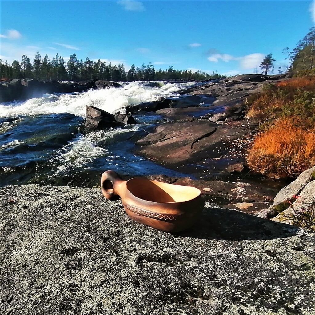 kuksa cup hand carved from swedish birch