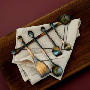 wooden spoon set handmade kitchen utensil in birch