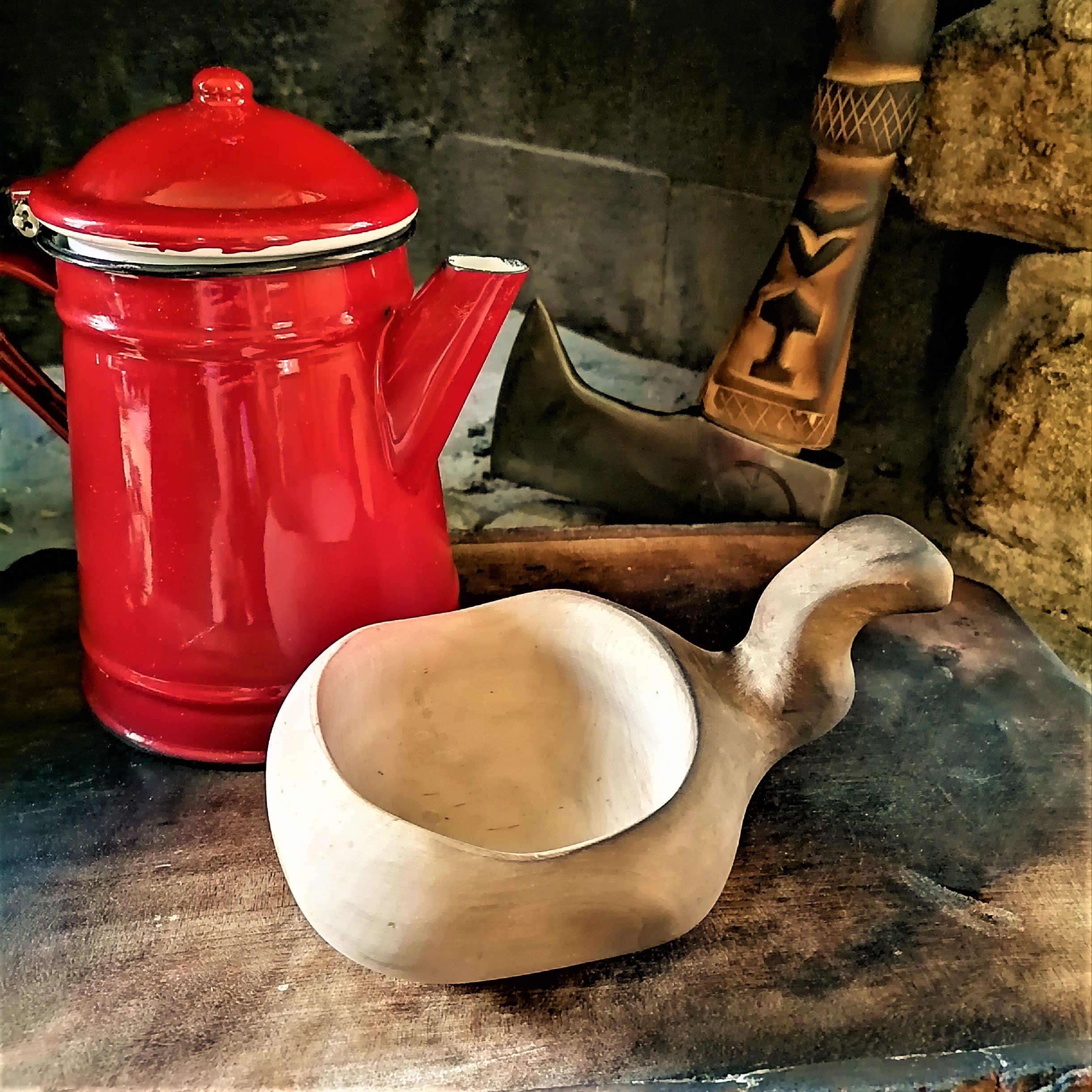 kuksa cup camping mug & bushcraft gear handmade kåsa