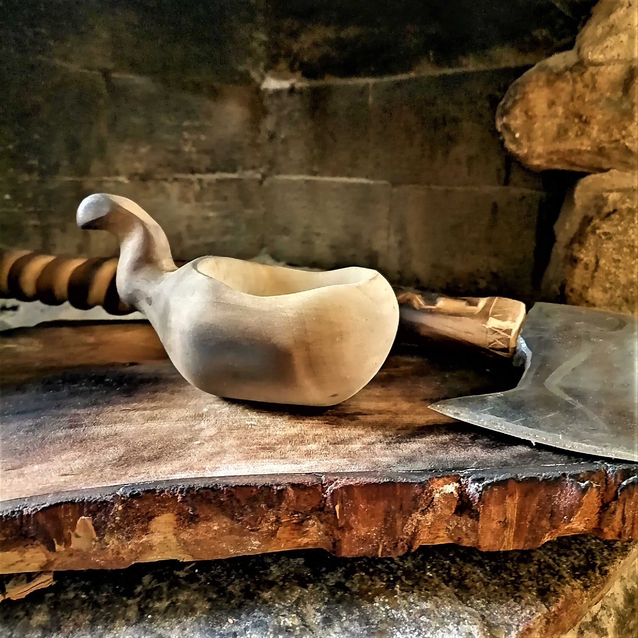 kuksa cup camping mug & bushcraft gear handmade kåsa