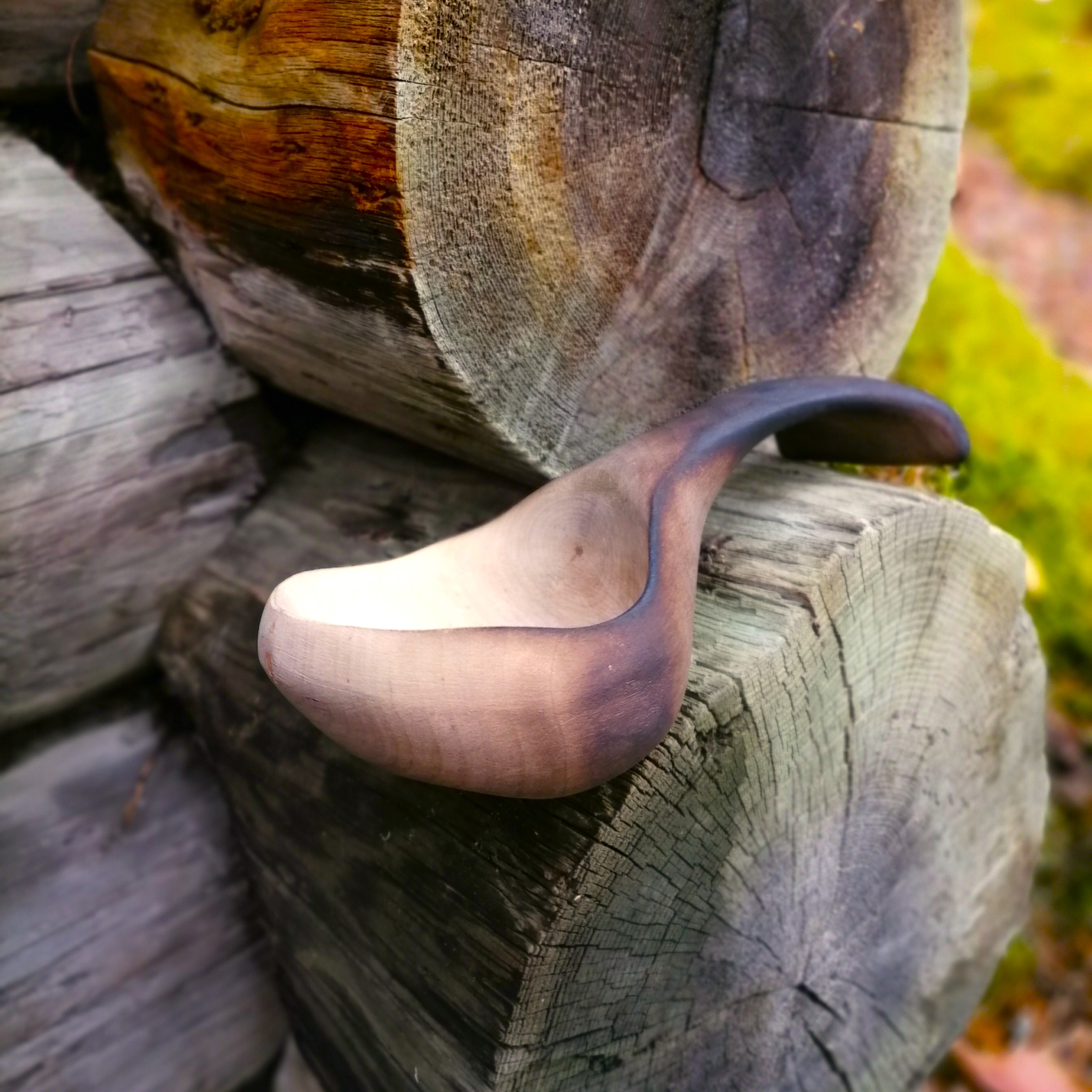 wooden kuksa - wooden ladle handmade by witaberget in sweden from birch wood