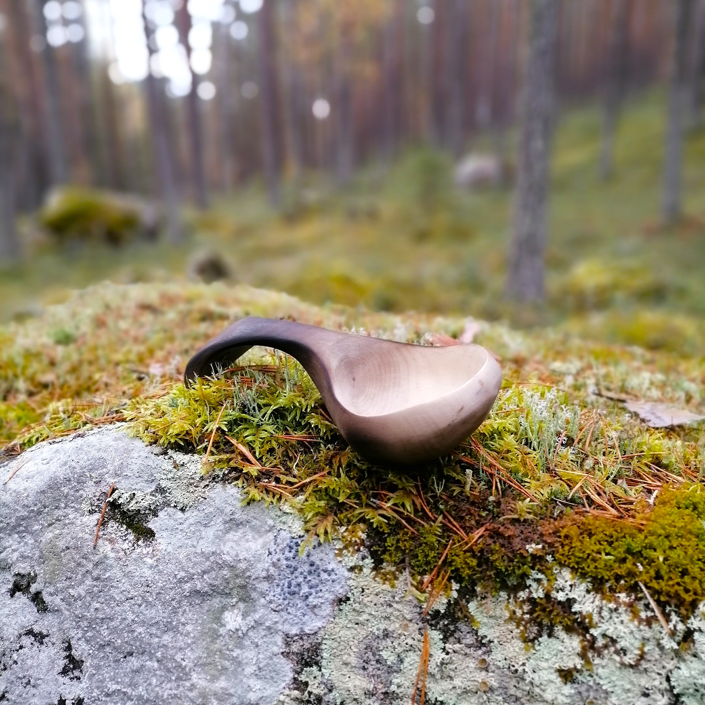 wooden kuksa - wooden ladle handmade by witaberget in sweden from birch wood