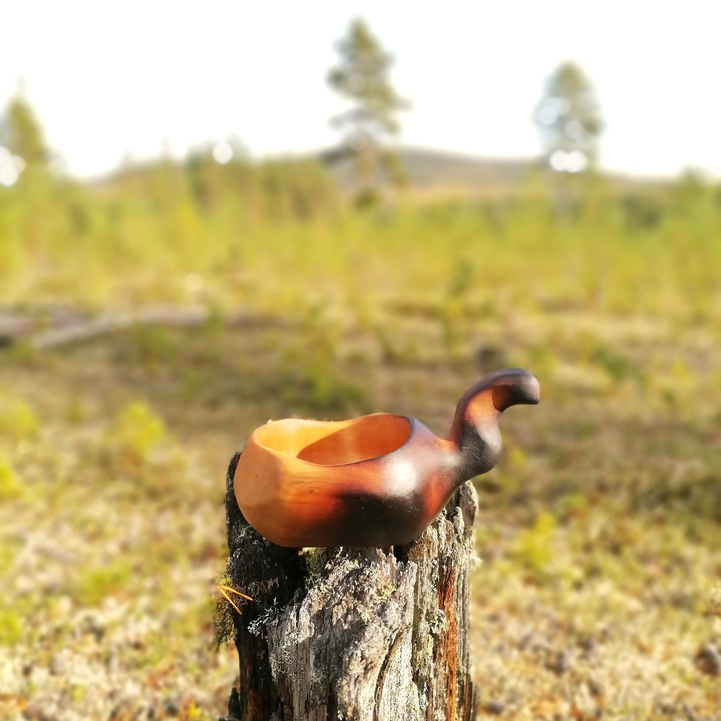 wooden kuksa cup handmade in birch by witaberget in sweden