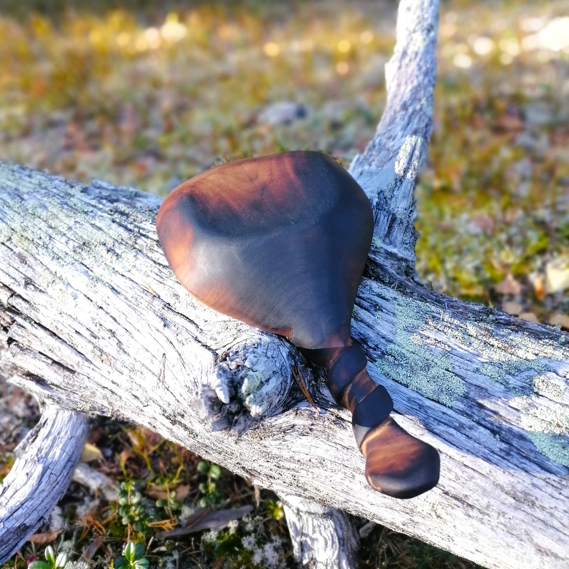 wooden kuksa and spoon handmade in birch by witaberget in sweden
