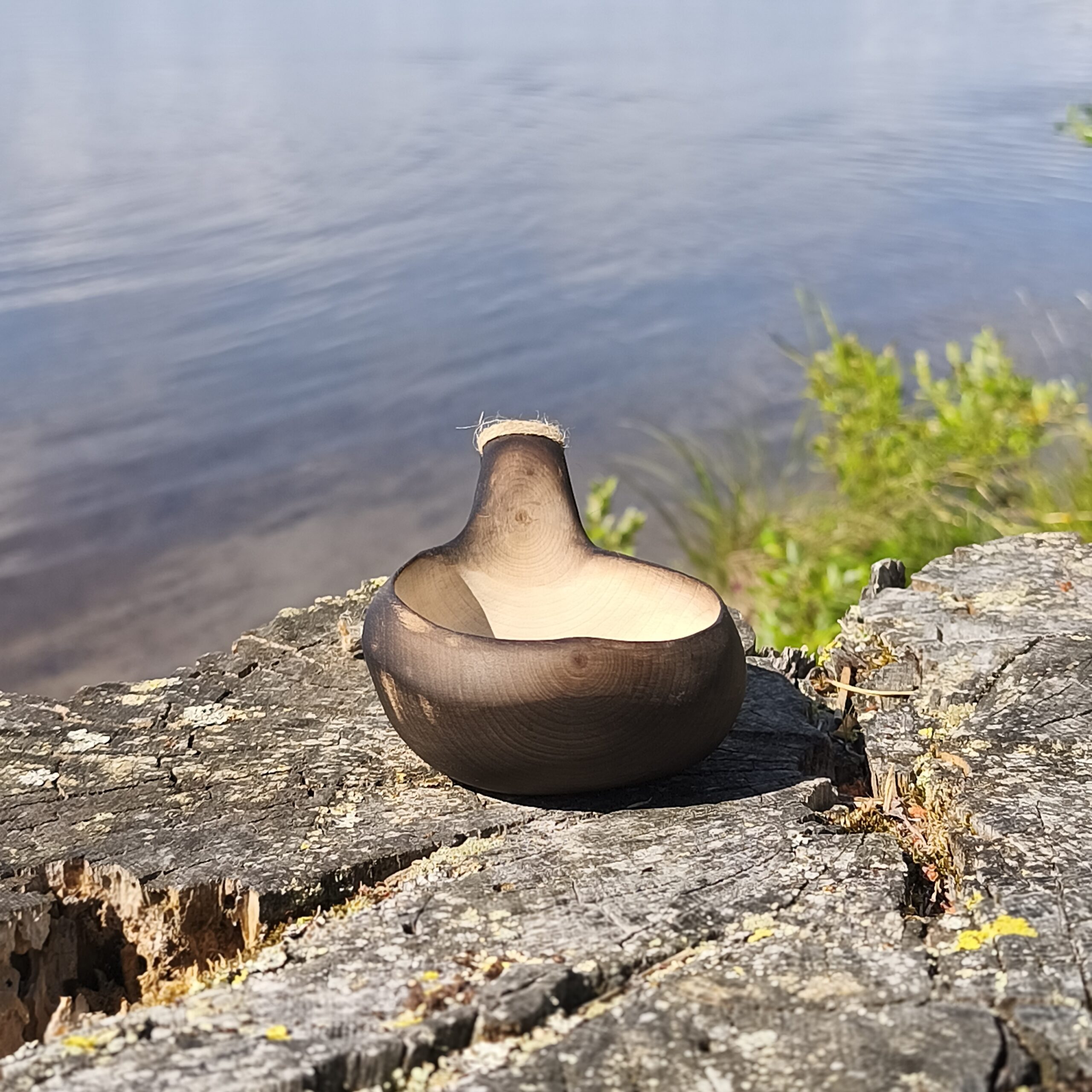 kuksa cup in birch handmade in sweden by witaberget