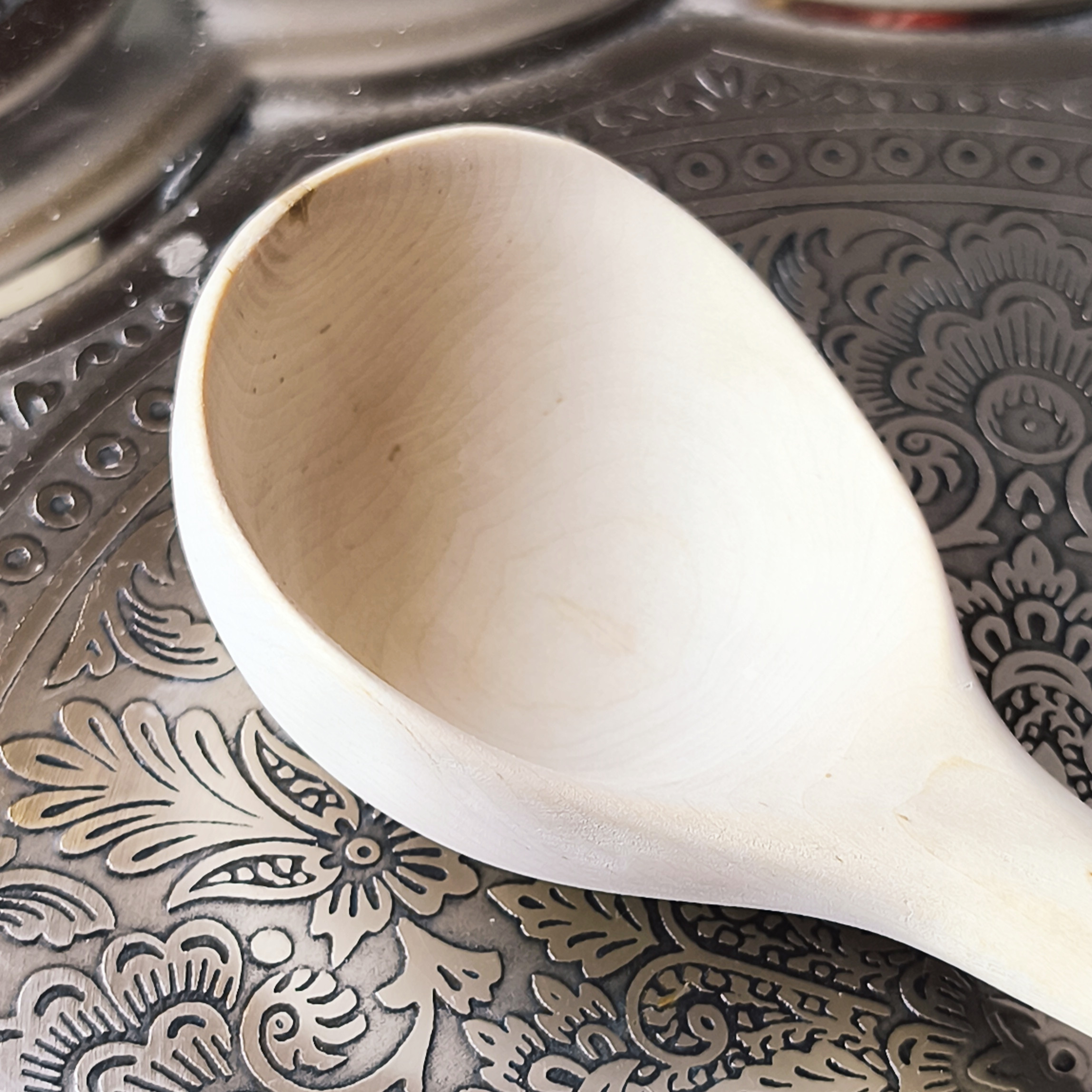 wooden scoop serving spoon kitchen utensil träsked