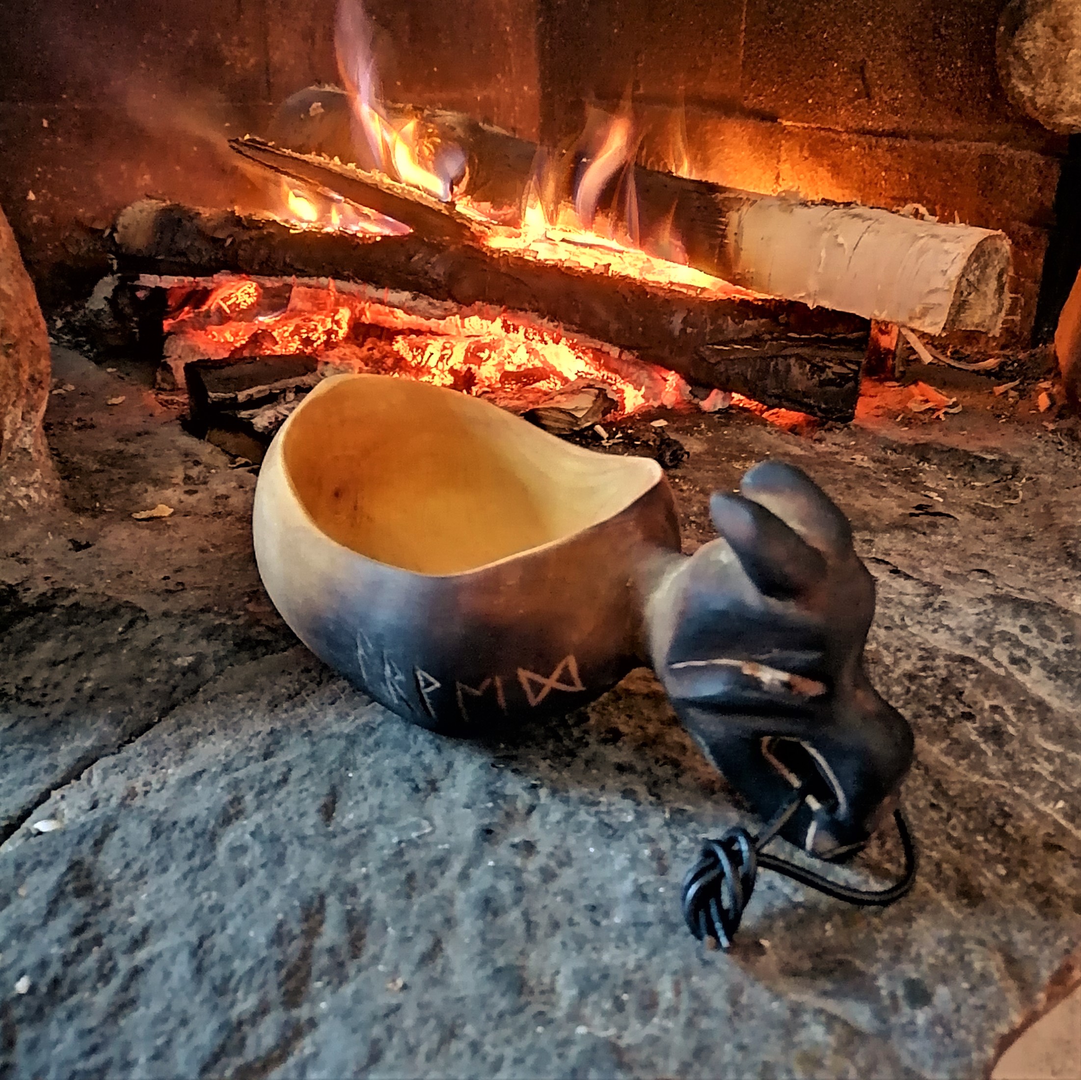 kuksa viking mug wooden coffee mug kåsa bushcraft cup
