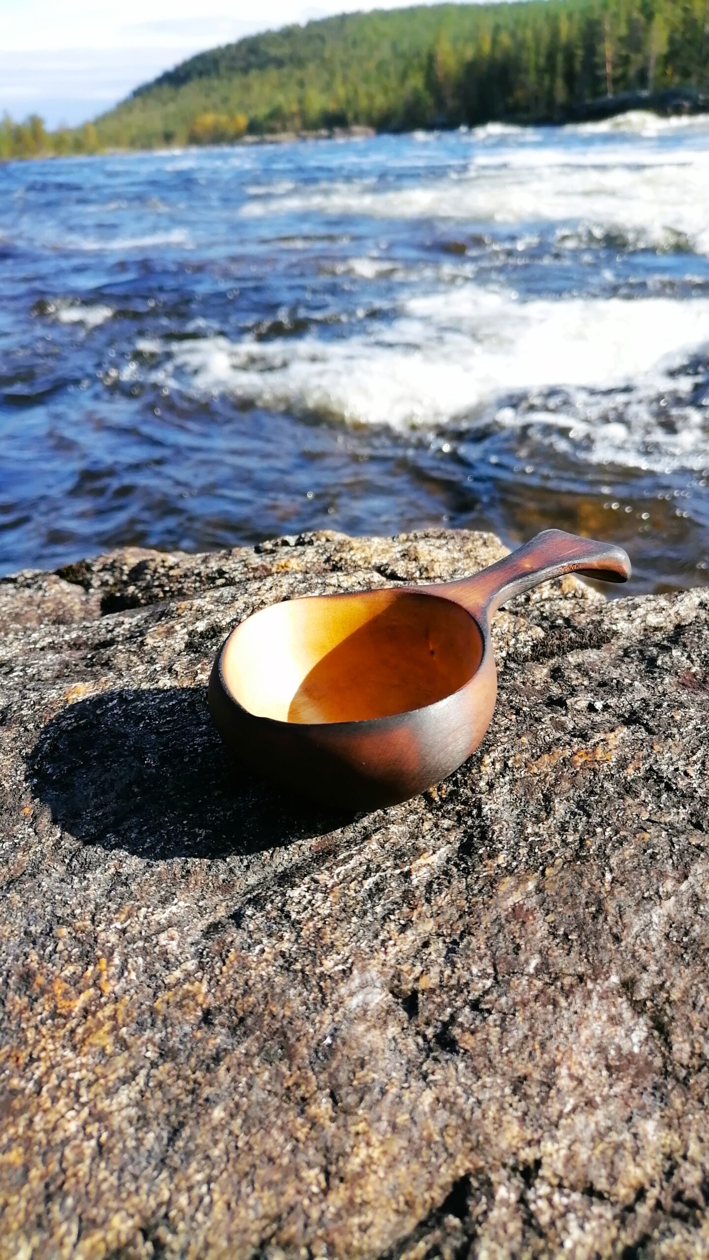 small kuksa wooden coffee mug camping mug birch kåsa