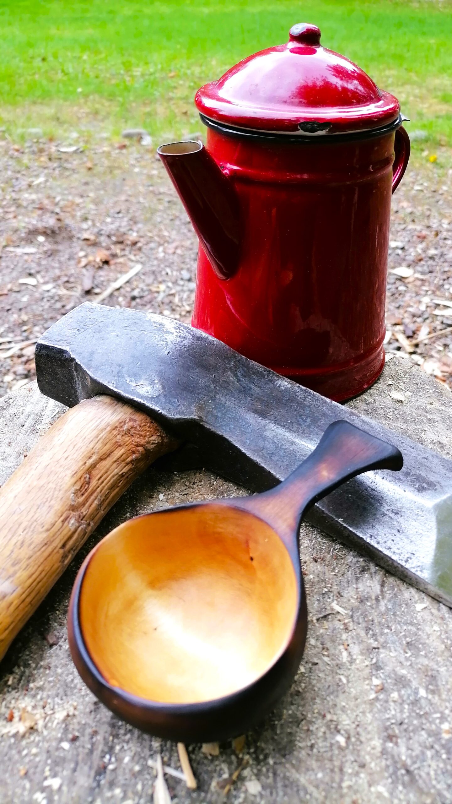 small kuksa wooden coffee mug camping mug birch kåsa
