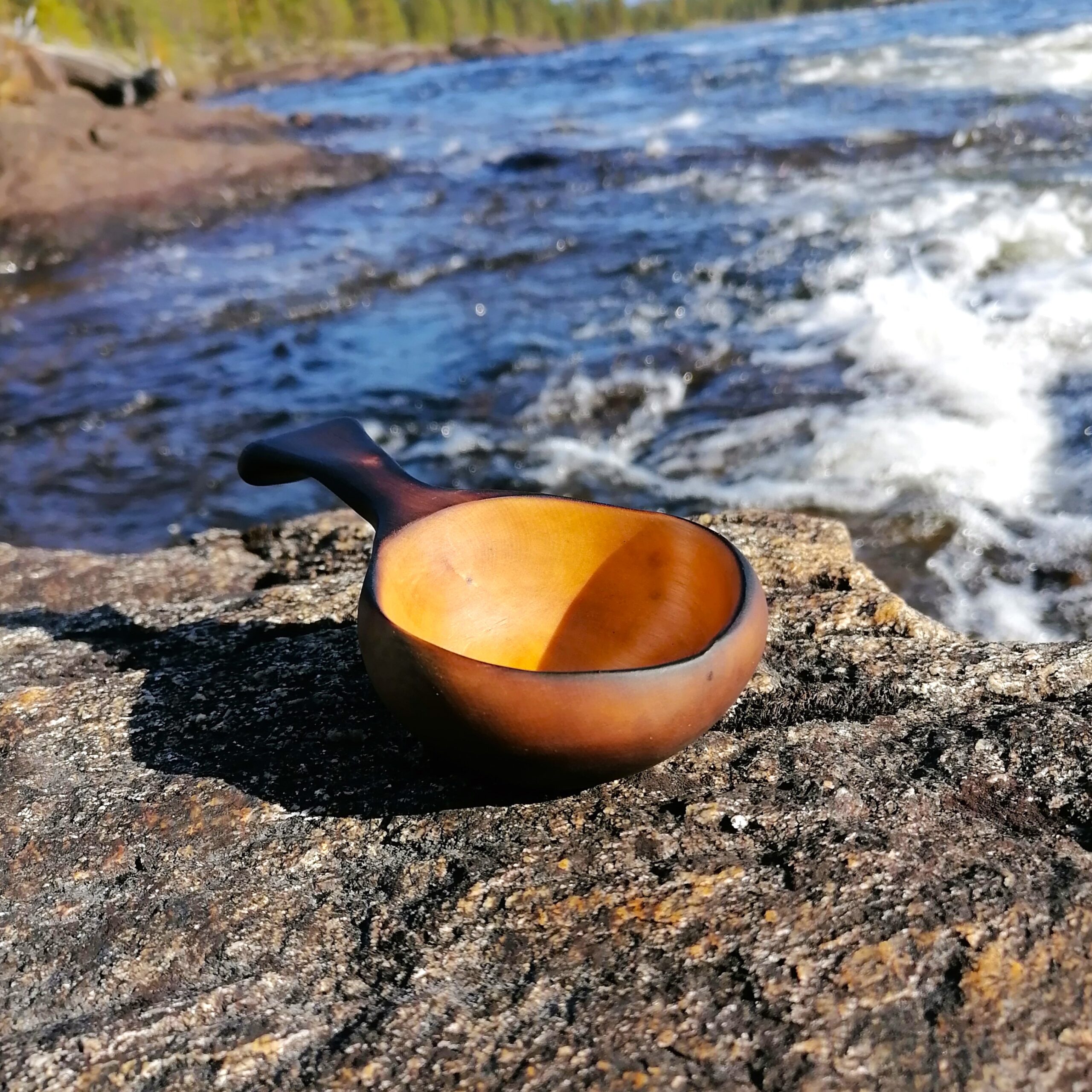 small kuksa wooden coffee mug camping mug birch kåsa