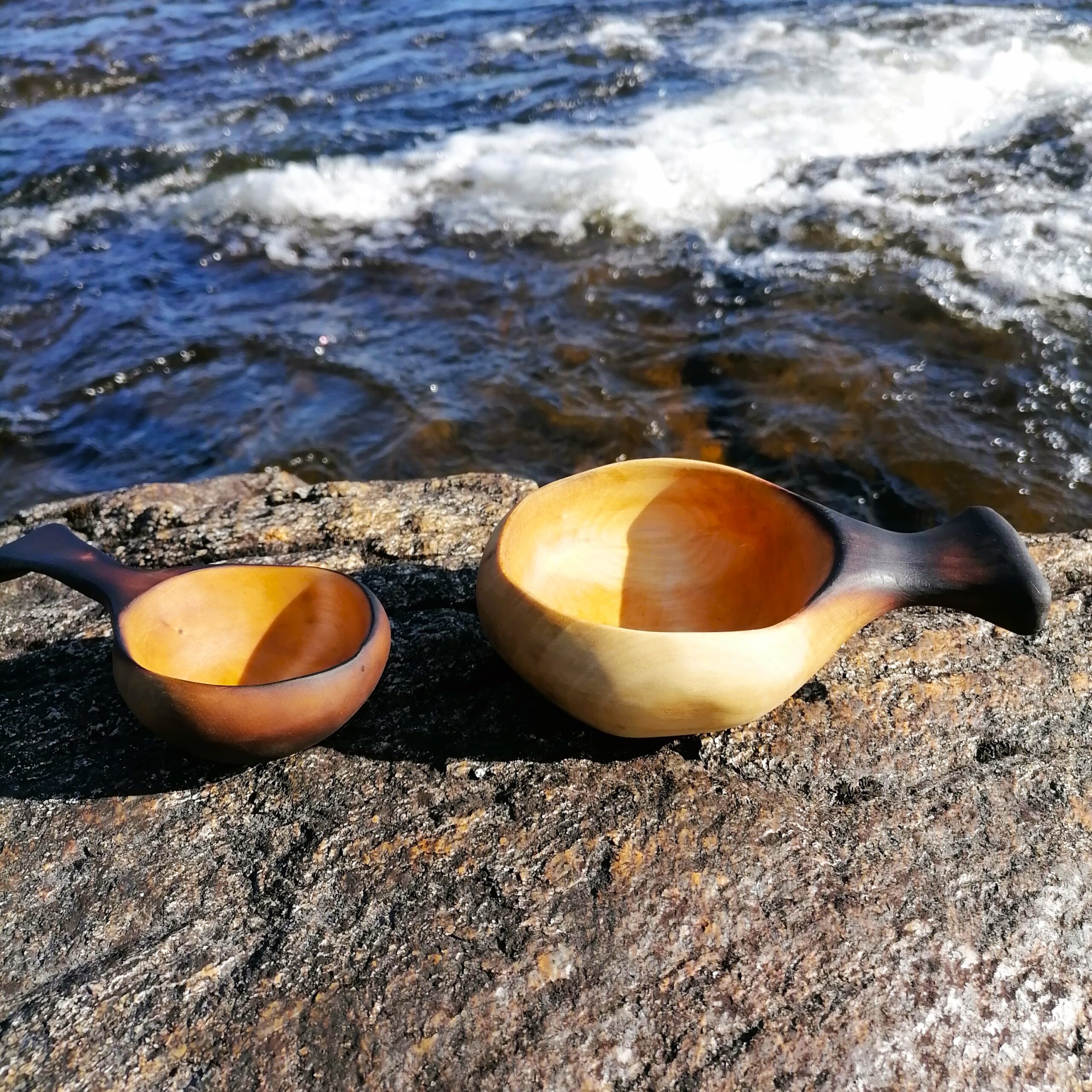 kuksa swedish kåsa wooden coffee mug bushcraft bowl