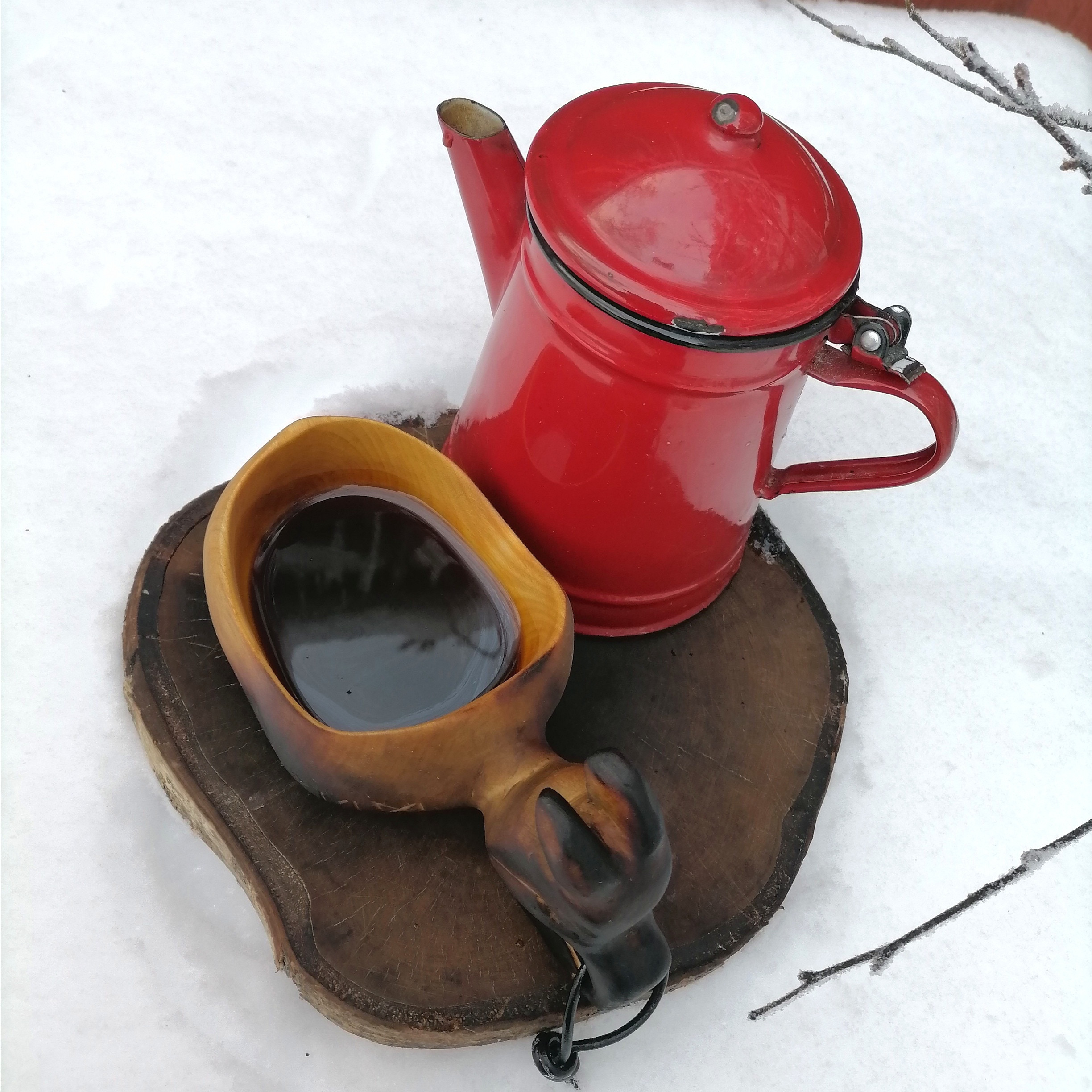 kuksa viking mug wooden coffee mug kåsa bushcraft cup