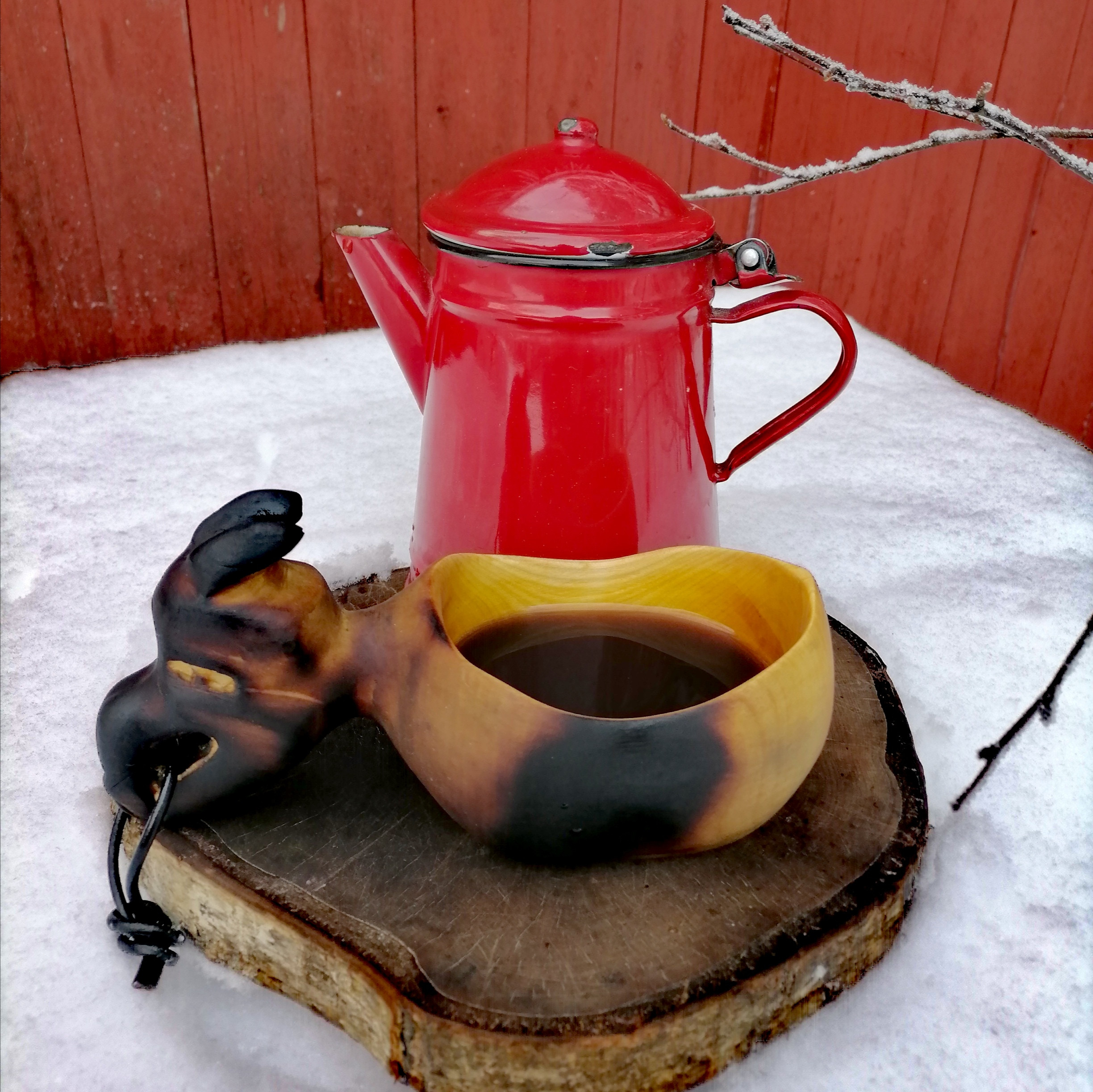 kuksa viking mug wooden coffee mug kåsa bushcraft cup