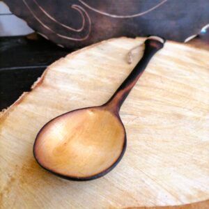 cooking spoon handmade in birch wood