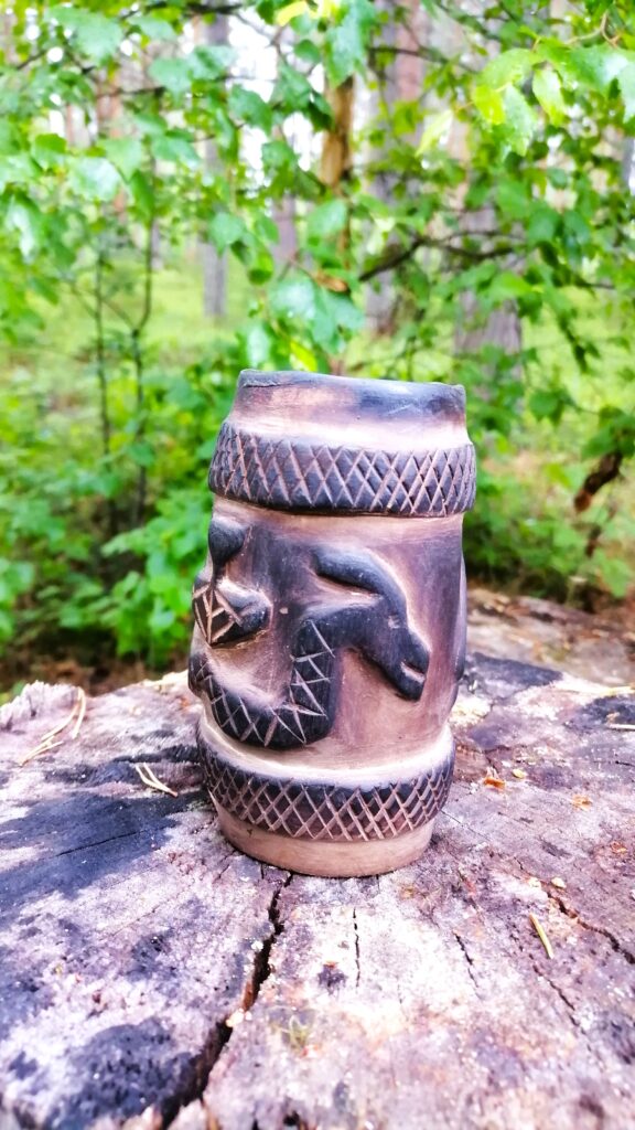 viking beer mug handmade in birch