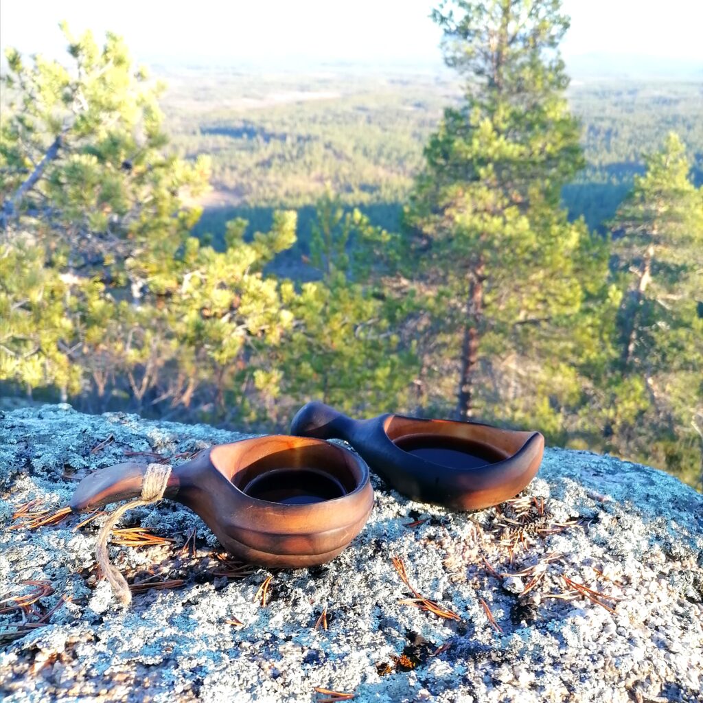 wooden kuksa handmade in sweden by witaberget from birch wood