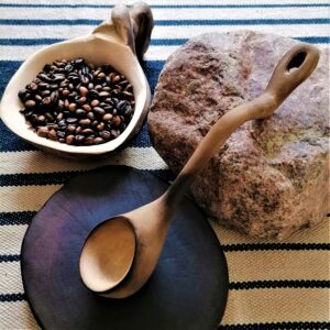 coffee scoop handmade in birch