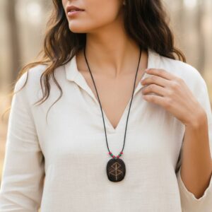 viking jewelry for women handmade in birch wood by witaberget in sweden