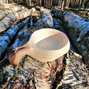 kuksa cup hand carved by witaberget in sweden