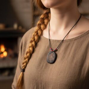 viking jewelry for women handmade in birch wood by witaberget in sweden