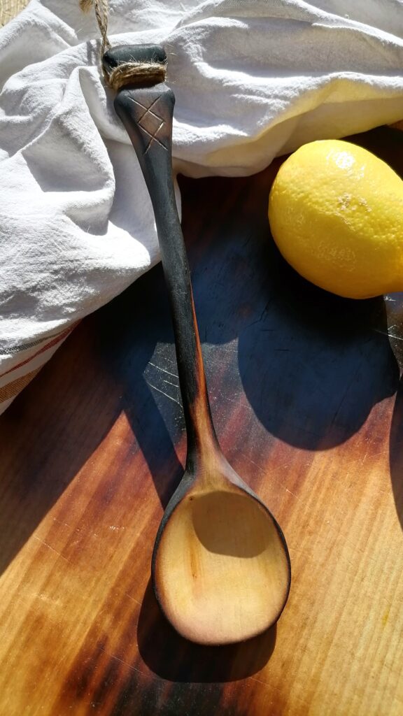 wooden spoon - cooking spoon in birch wood handmade