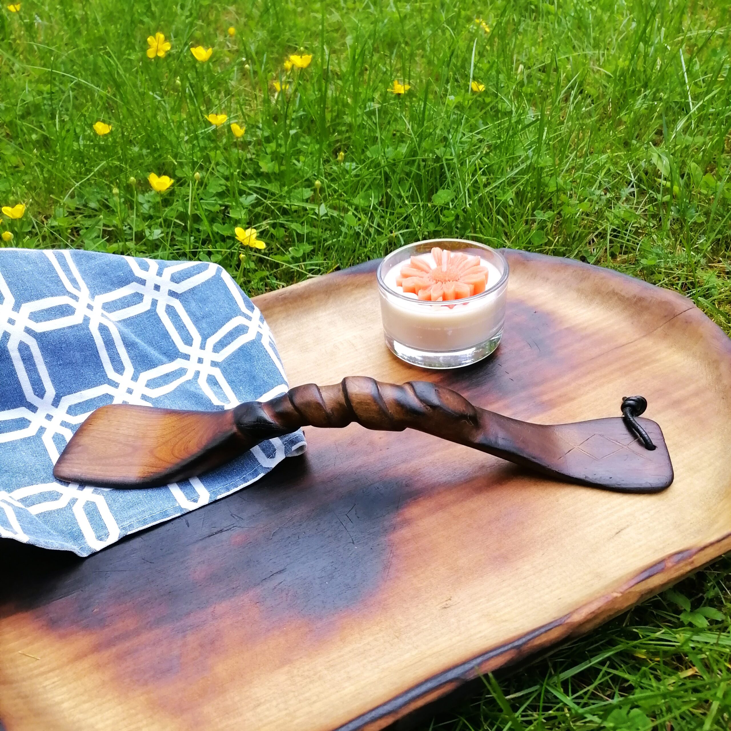 wooden spatula handmade in birch by witaberget in sweden