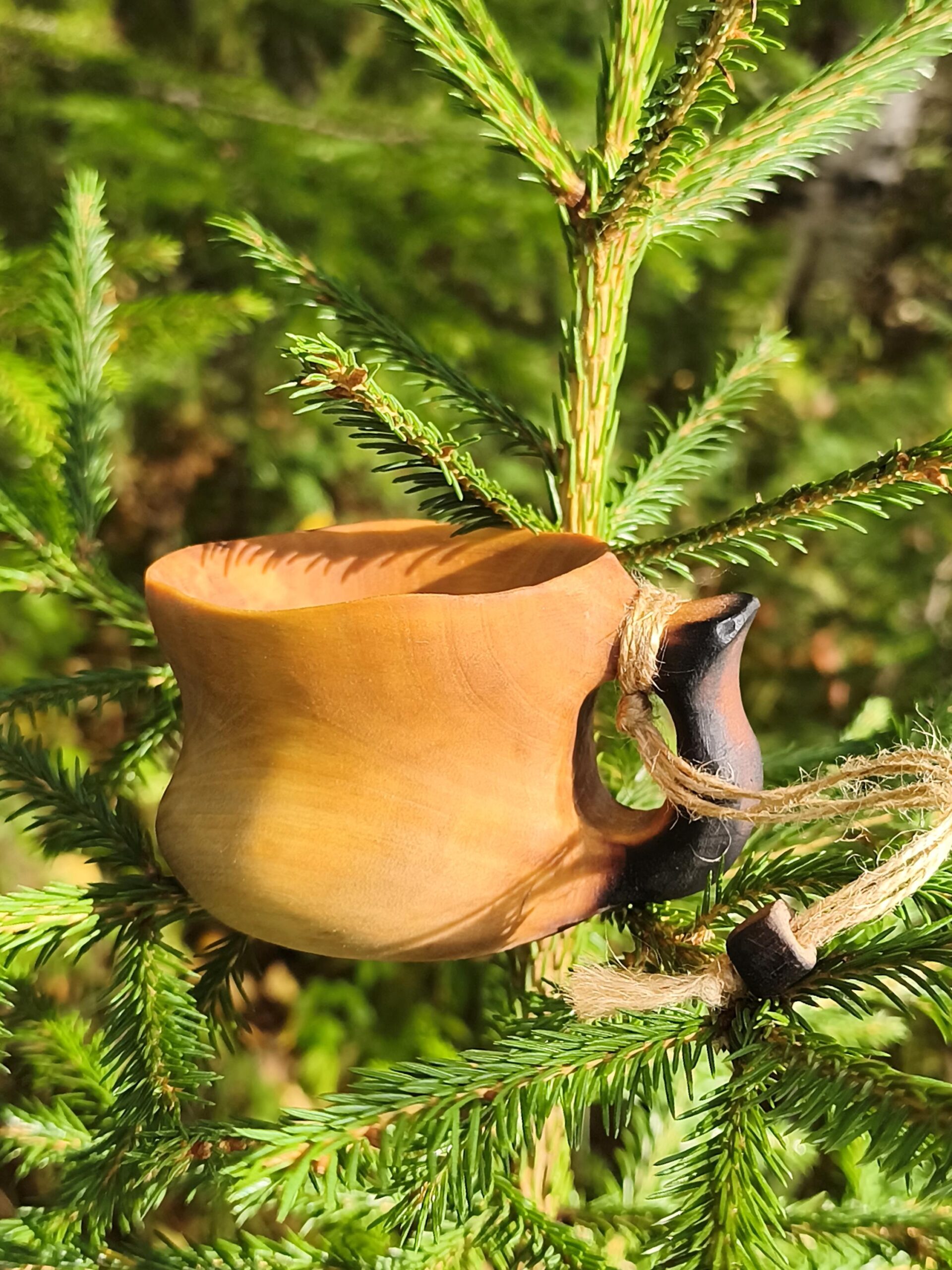 wooden coffee mug - kuksa handmade in birch