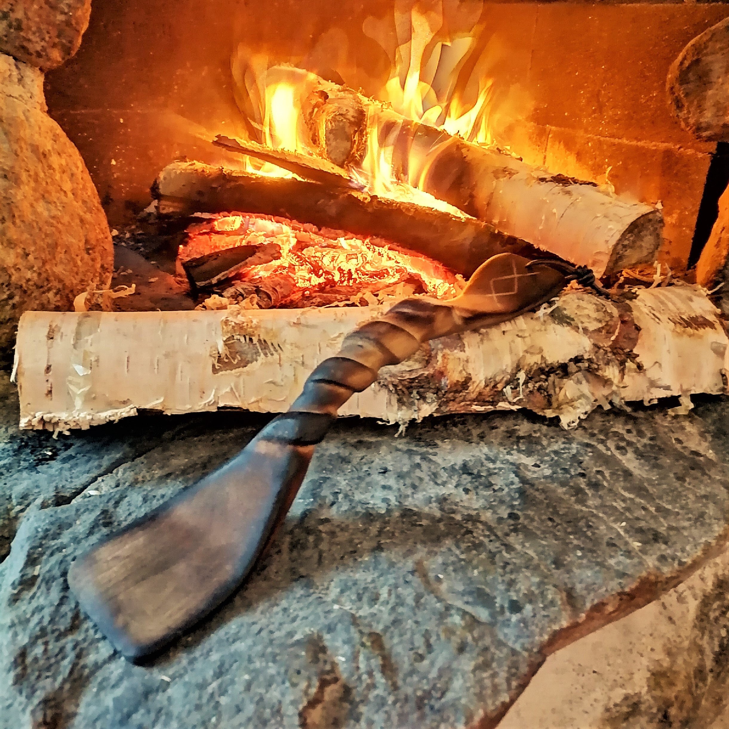 wooden spatula handmade in birch by witaberget in sweden