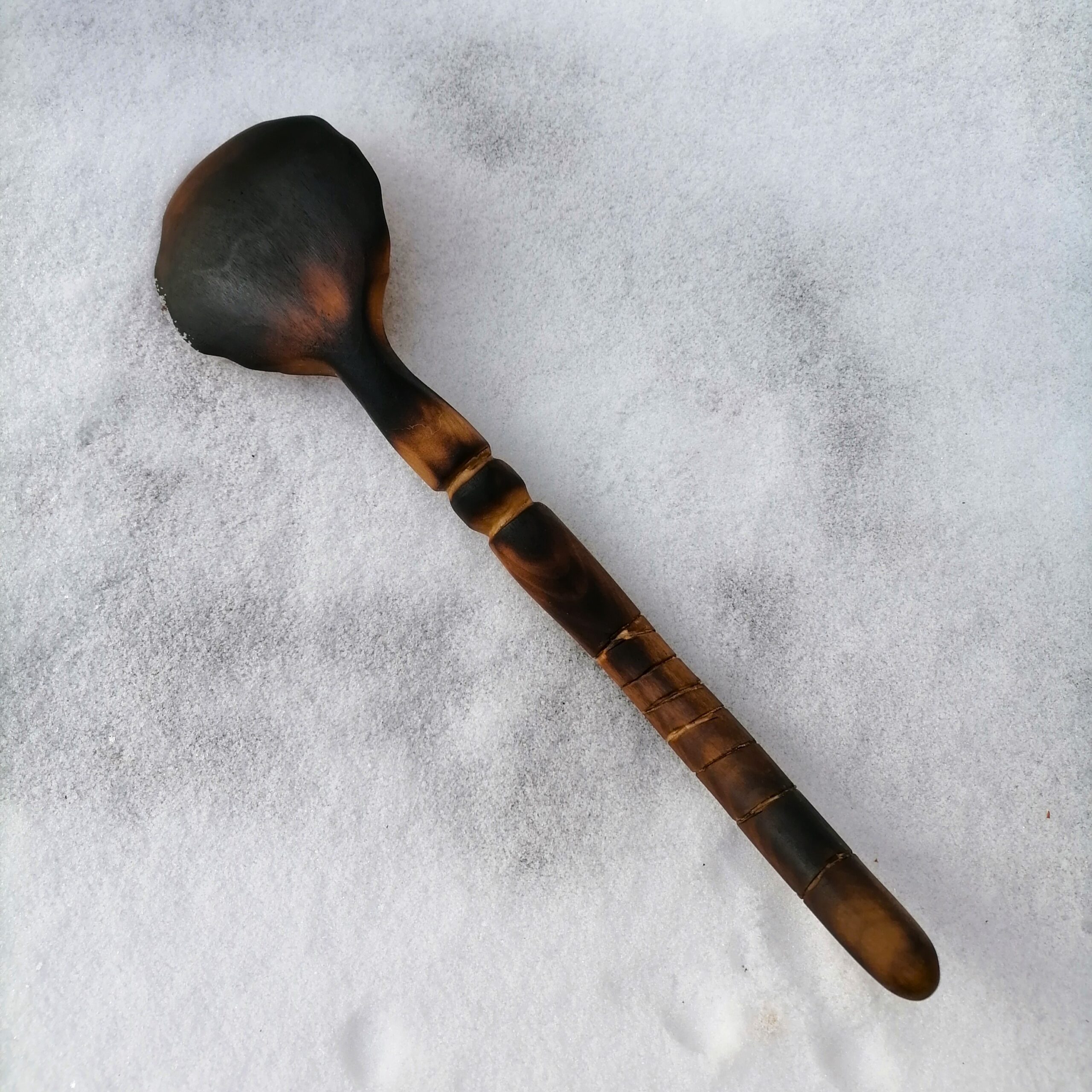 wooden spoon - salad server handmade by witaberget in sweden from birch wood