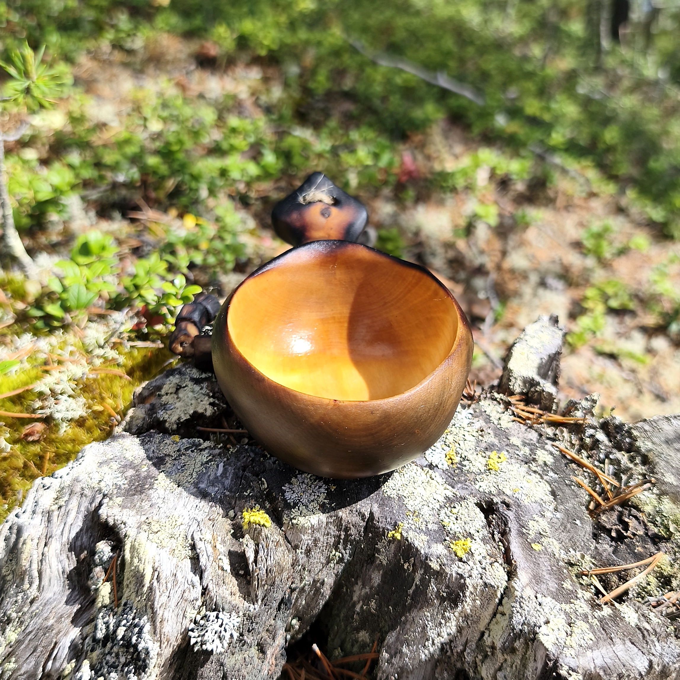 kuksa cup for bushcraft and outdoor live handmade in birch