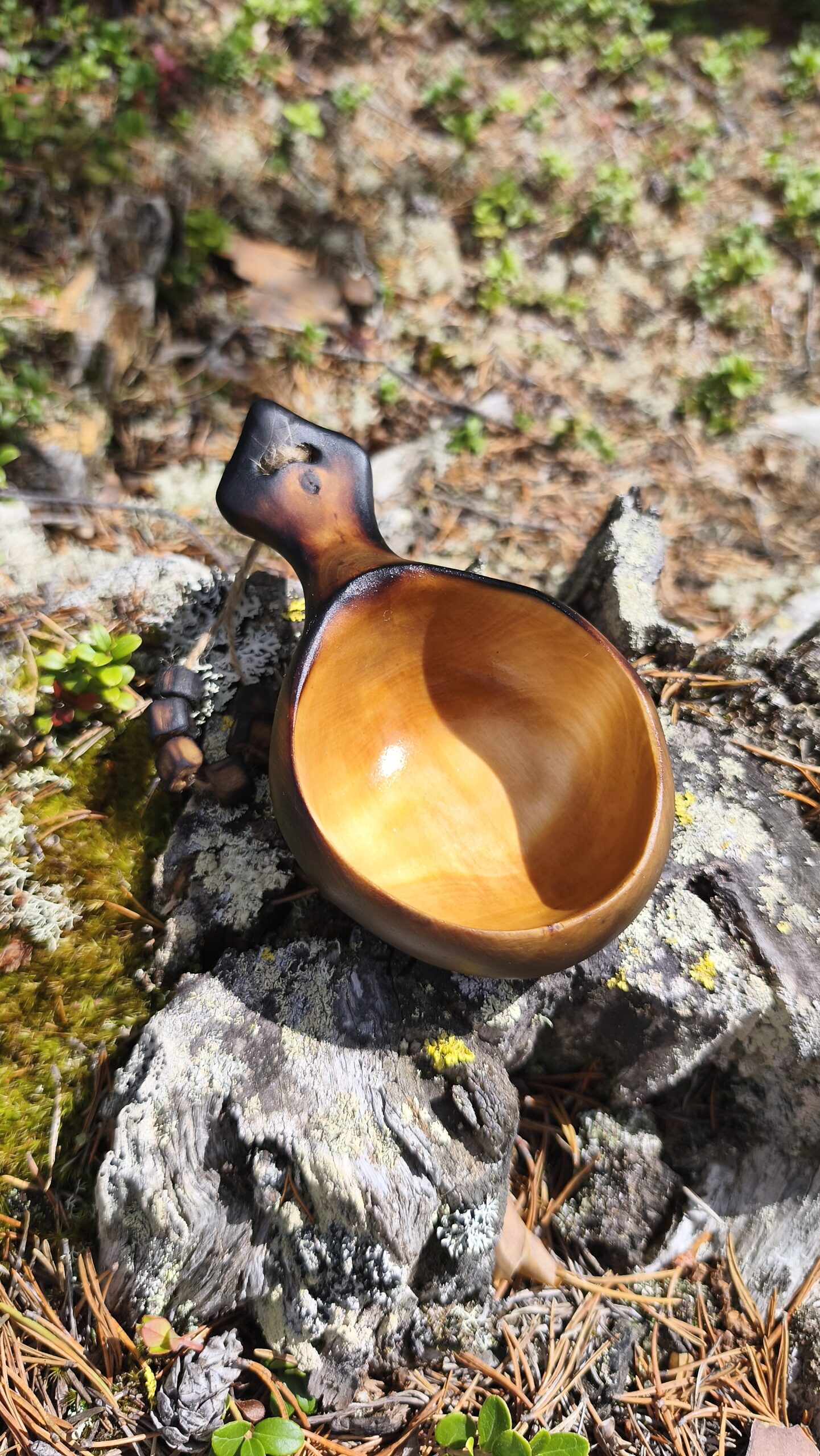 kuksa cup for bushcraft and outdoor live handmade in birch