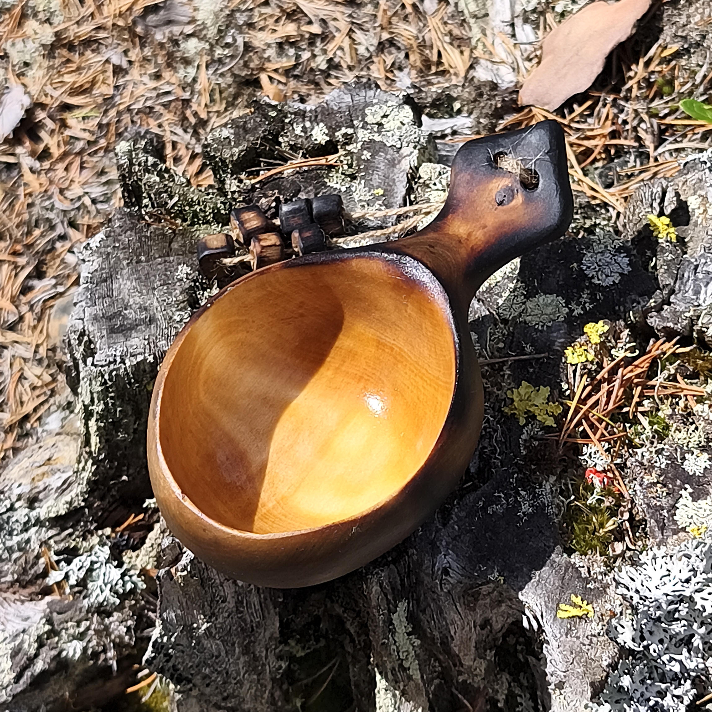 kuksa cup for bushcraft and outdoor live handmade in birch