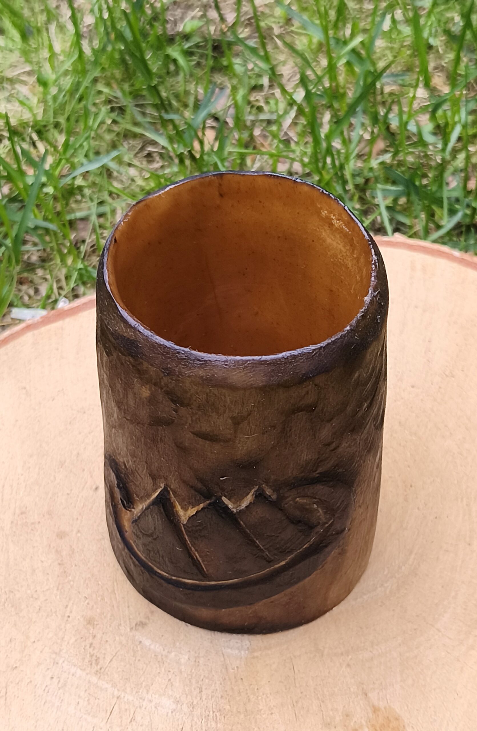wooden mug - beer stein handmade in birch wood