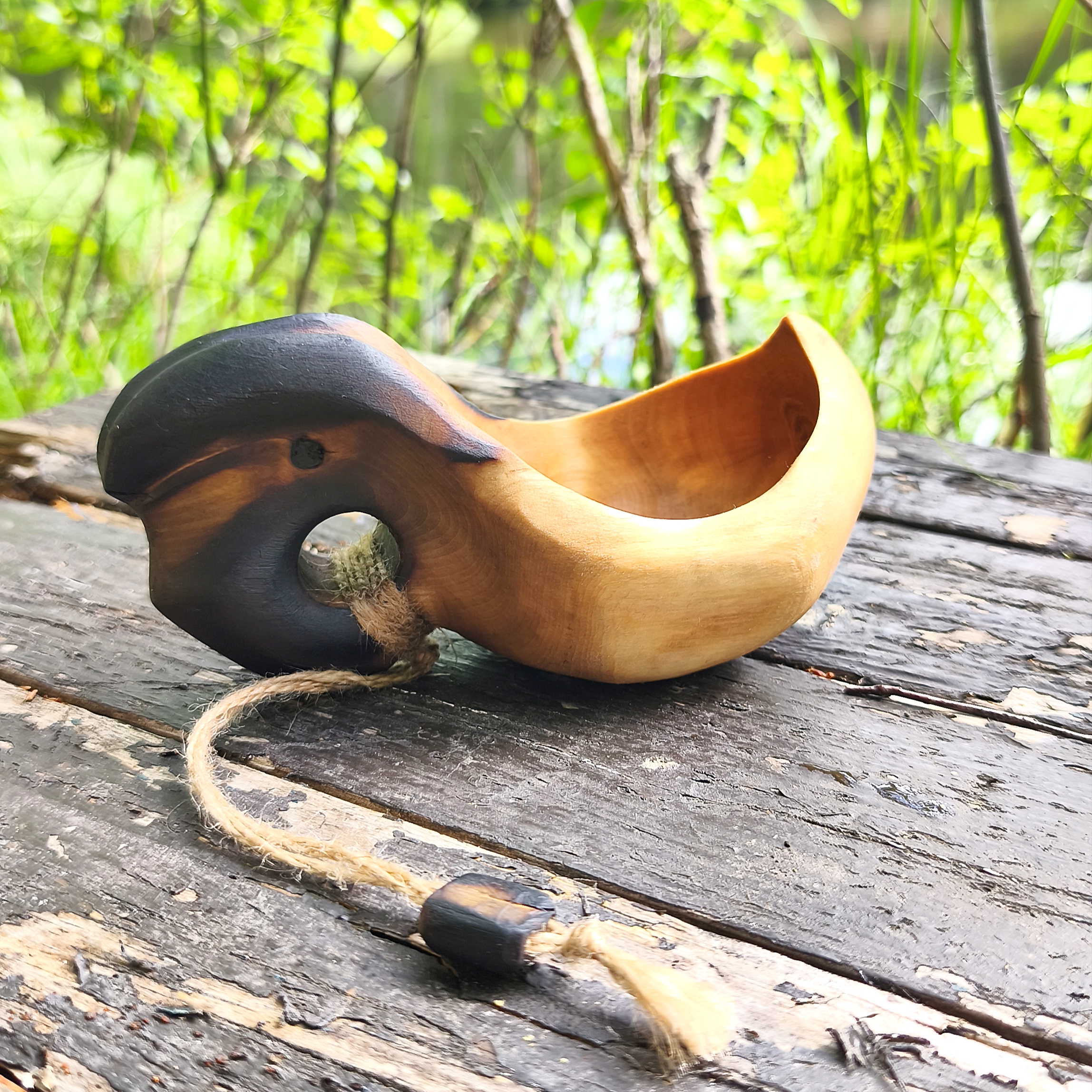 Kuksa Cup | Wooden Coffee Mug | Swedish Lapland | Kåsa | Handmade Scandinavian Nordic Bushcraft & Camping Mug | Witaberget - Bild 7