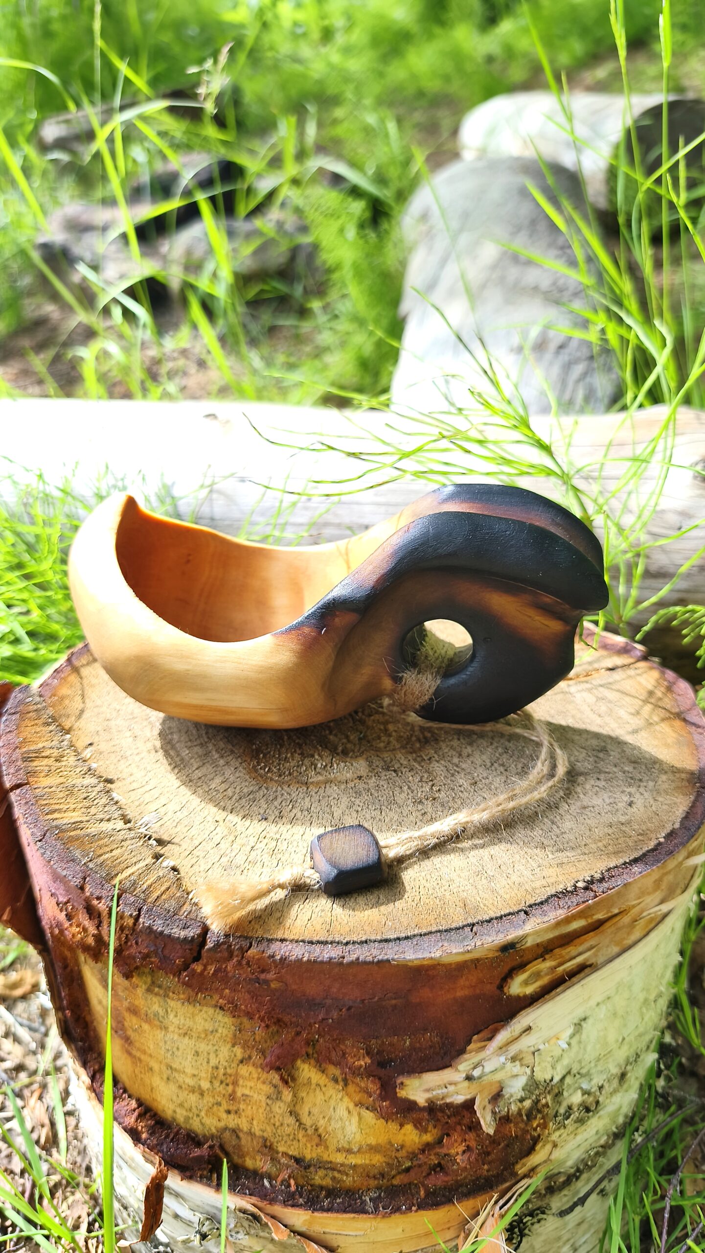 Kuksa Cup | Wooden Coffee Mug | Swedish Lapland | Kåsa | Handmade Scandinavian Nordic Bushcraft & Camping Mug | Witaberget - Bild 8